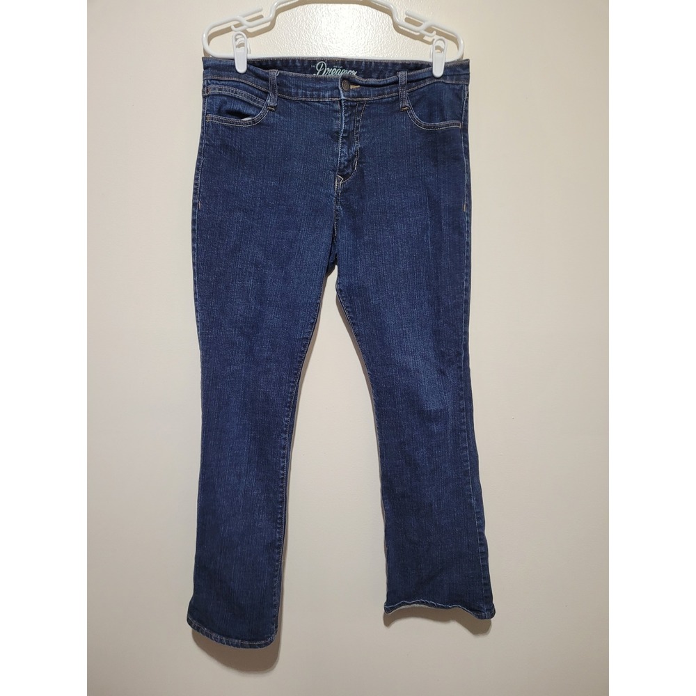 Old Navy The Dreamer Bootcut Jeans‎ Womens 12 Regular Dark Wash Blue
